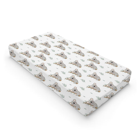 Cute Koala Bear Branch Leaf Changing Pad Cover, Unisex Diaper Change Table Sheets for Boy Girl, 32''x16''