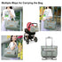 16" FHELAD Diaper Bag Tote, Large Tote Diaper Bag with Laptop Compartment, Baby Bag with Insulated Pocket for Mam