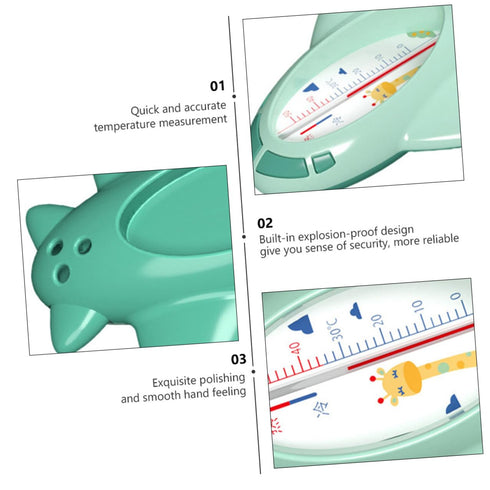 Swimming Bath Thermometer in Cartoon Plane Shape PP Material Water Temperature Monitor for Bathtub Pool and Fish Tank