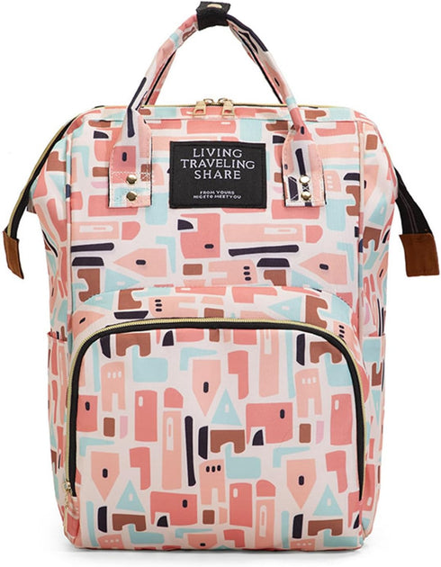 Ybberik Diaper Bag Backpack with Insulated Pockets, Stroller Straps, Large Baby Diaper Bag,