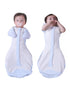 BABELIO Detachable Zip Sleeves Swaddle Temp-Sensing Baby Transitional Swaddle Arms Up 2-Way