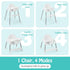 Generic 4-in-1 2-Position 3-Point 6-36 HOMGX Baby Highchair, Convertible High Chair w/ Adjustable Tray, Safety Harness