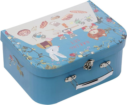 Manhattan Toy Forest Tales 17-Piece Pretend Bread Baking and Serving Set with Carrying Case for Kids