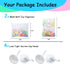 LEEFONE 2 18 14 Inch 4 PCS Mesh Bathtub Toy Holder Bag, x Bath Toy Organizer, Ultra Strong Hooks, White