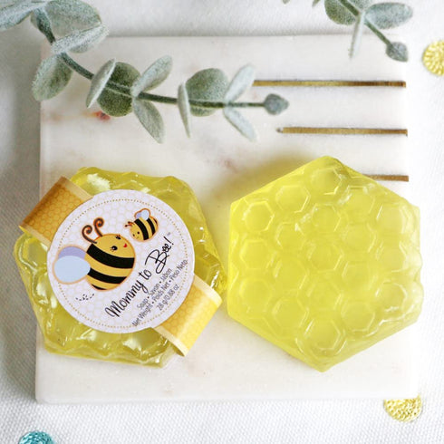 Mommy Pack 4 Count,21084NA Kate Aspen Sweet Honey & Fresh Flower Scented Honeycomb Soap, to Bee Baby Shower Favors