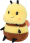 RHHSSE Chubby Smiling Bee Plush, Lucky Soft Bumblebee Plush Toy, Cute Bee Stuffed