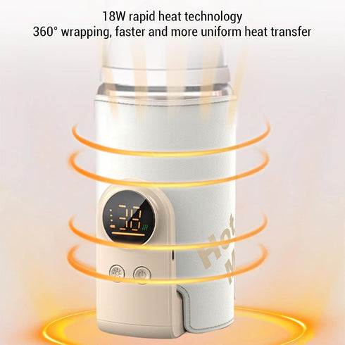 RiToEasysports Portable Milk Bottle Warmer with Temperature Control for Outdoor Use