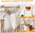 GARVALON Linen Hanging Storage Bag Bedside Organizer for Sundries Crib Multi Use Hanging Organizer Capacity Space