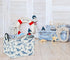 Kids Baby Storage Basket, Rectangular Shark Toy Organizer Bin, Cute Shelf Book Decor (Blue Shark)