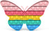 BlueMelon Online Store 4-Pack Set BlueMelon Pop It Fidget Toy Includes Butterfly, Mouse, Kitty Cat Pop It Fun Sensory