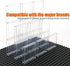 Clear Tranparent Flat Plates Bricks, 24 Pieces and Parts 1x6x5 Classic, Window Bulk Building Blocks Accessories (Transparent) (Tansparent 1x6x5)