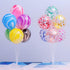4 Sets of Reusable Balloon Stand Kits, Clear Balloon Stand with Base for Birthday Party Baby Shower Wedding Decoration