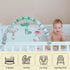 Caterbee Baby Bouncer Toy bar, Clip on Crib & Pram Activity Bar Toy Travel Arch Bassinet Toys for Toddlers (Animal)