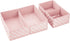 Closet, Set 2, 4 Pack, mDesign Fabric Drawer Organizer Bins, Kids/Baby Nursery Dresser, Shelf, Playroom Organization