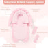 2 1 Infant Car Seat Insert & Strap Cover for Baby Girls, in Carseat Head Support Newborn, Ultra Soft Car Seat Cushion