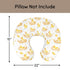 Wicbfdfv Cute Yellow Ducks Boats Nursing Pillow Cover Stretchy and Soft for Baby Girls Boys Rubber Duck Ships Bubble