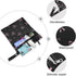 Haskirky 2 Pink Bows Black Pcs Cloth Diaper Wet Dry Bags,Waterproof and Washable Bag for Travel Reusable Wet Bag