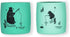 modern-twist Sip Set, Food-Grade Silicone, Waterproof, Dishwasher Safe, Reusable Cups – Green Bear Family, Pack of 2
