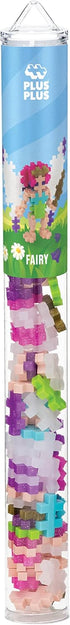 Plus Plus 3D Figure Building Block Set - Fun Stem Toys for Kids, 70 Interlocking Pieces - Fairy Mini Maker Tube