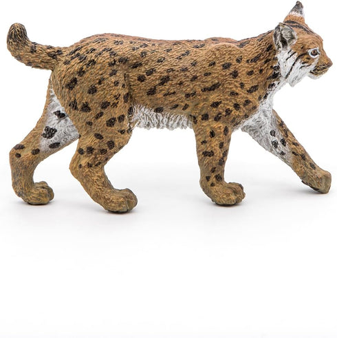 Papo Lynx Realistic Plastic Figurine - Hand Painted, Durable Wildlife Toy for Children, Gift Idea