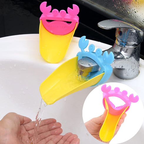 Faucet Extender, 2 Pack Sink Extender for Hand Washing, Silicone Sink Wash Helper for Bathroom Spout Bathtub