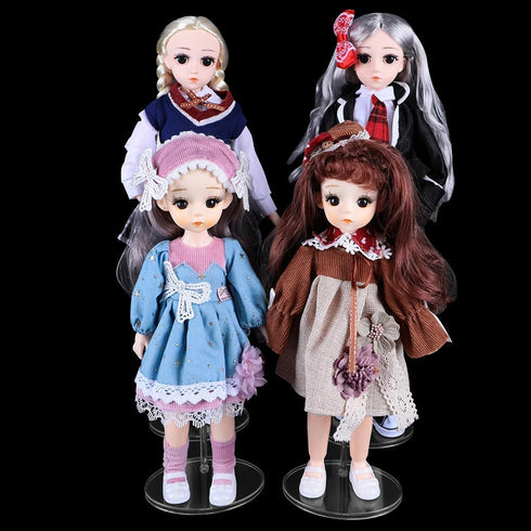 UCanaan 5 Pcs Doll Stand Display Holder for Dolls, Transparent Model Support Frame for 11''-18'' Inch Dolls