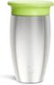 Munchkin Stainless Steel Sippy Cups for Toddlers 1-3, Spill Proof Miracle 360 Cup, Insulated, 10 Ounce, Green