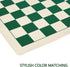 Roll Up Vinyl Chess Board Tournament 15.5" - Lightweight Non-Slip Portable Professional Club Chess Mat