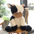 Cute Cattle Plush Toy, Cow Year Stuffed Animals Soft Doll for Kids, Birthday Gift (Black and White, 50cm/19inch)
