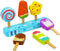 Wooden Ice Cream Toy Set for Kids, Toddler Pretend Play Food Ice Lolly Pops, Educational Gifts for Ages 3-6