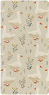 miaozhen Cotton Baby Crib Sheets Comfy Breathable Cute Cartoon Garden Gooses Beige Unisex