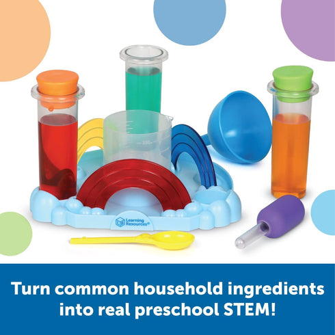 Learning Resources Rainbow Reactions, 14 Pieces, Ages 4+, Preschool Science Lab Kits for Kids