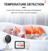 Winnes 2.8'' 2.4 2X/4X,No Screen,6 Baby Monitor with Camera LCD Screen Video Baby Monitor GHz Temperature Sensor VOX
