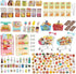 196Pcs Dollhouse Miniature Store Grocery Accessories Mini Shopping Cart Basket 4 Three-Layer
