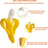 Banana Teether, Soothing Pain Relief Soft Silicone Train Baby Toothbrush, Teething Toys for Babies, Toddlers, Infants