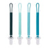 One Piece Design Silicone Pacifier Clip Holder for Baby Boys and Girls,Pack