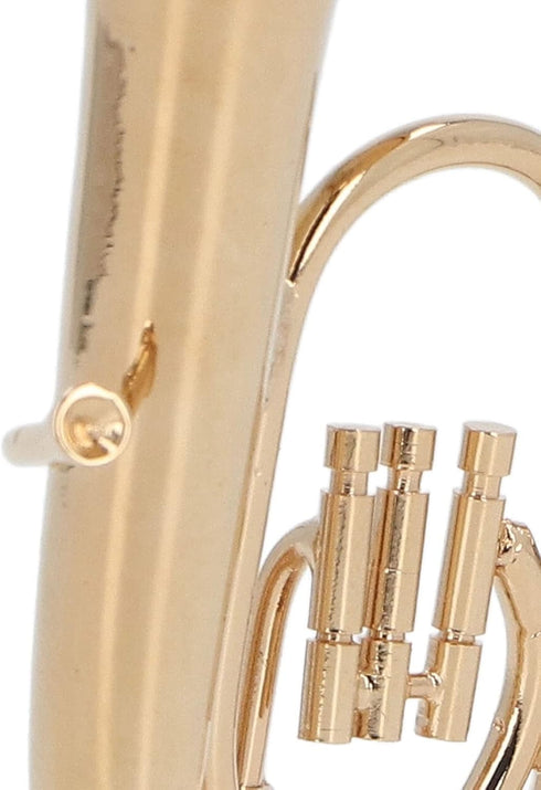 Dollhouse Musical Instruments Miniature Brass Euphonium, Tiny Accessory for Mini Music Room