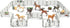 TOYMANY 20PCS Corral Fencing Panel Accessories Playset with 2 Gates for Barn Paddock Horse Stable