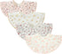 4 pcs Unisex Baby Muslin Bandana Drool Bibs, 360 Degree Rotatable Cotton for Feeding & Teething