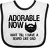inktastic Adorable Baby Bib, Now...Wait Till I Have a Beard Like Dad