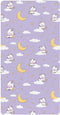 miaozhen Cotton Baby Crib Sheets Soft Stretchy Naughty Animal Cow Pastel Purple Toddler