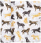 Mud Pie Labrador Retriever Print Muslin Baby Swaddle Blanket, 1 Piece