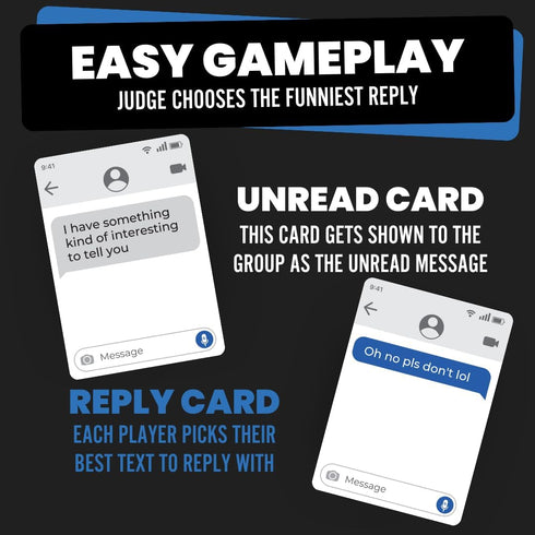 500 Set Viral Studios Left on Read - Hilarious Text Message Party Game for Adults | Cards, Fast-Paced Group Fun