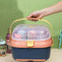 UPKOCH Large Bottle Drying Rack with Lid Cover, Feeding Drying Case and Pacifier Storage Organizer, Dustproof