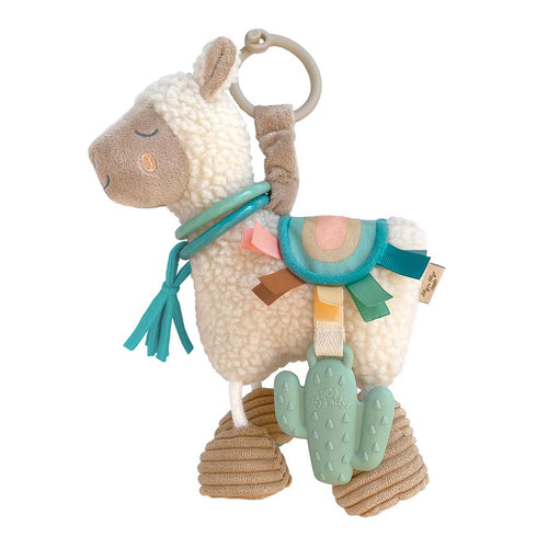 Itzy Ritzy - Itzy Lovey Including Teether, Textured Ribbons & Dangle Arms; Features Crinkle Sound & Link & Love Toy