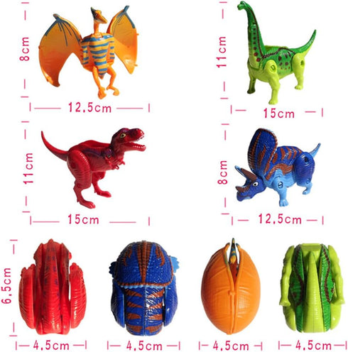 4 Pack Hatching Dinosaur Eggs Toys for Kids 3+, Magic Egg that Hatches Dinosaurs for Boy Girl Dino Fans (Random Color)