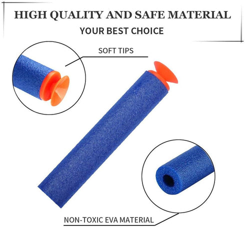 Refill Darts Universal Suction Dart Foam Bullet, 100-Dart Refill Pack for Nerf N-Strike Elite Blasters