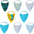 Bandana Bib Scarf Gift Set for Teething, Drooling, and Feeding Baby Bibs, Pack of 8 Bibs