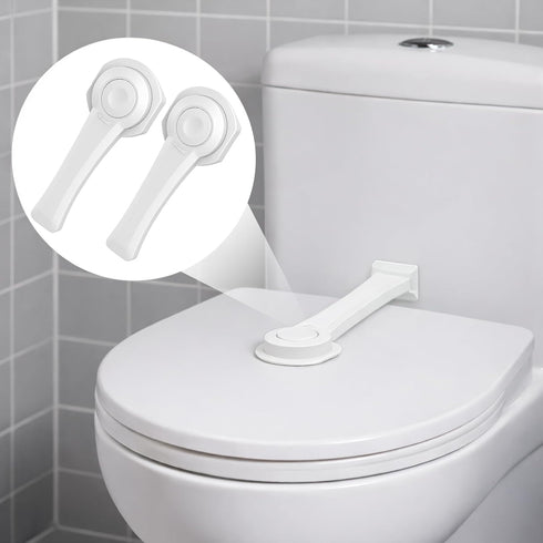 ZypplyPro Baby Proofing Toilet Seat Locks (2-Pack) - Ideal Baby Proof Toilet Lid