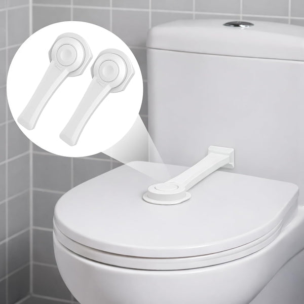 ZypplyPro Baby Proofing Toilet Seat Locks (2-Pack) - Ideal Baby Proof Toilet Lid